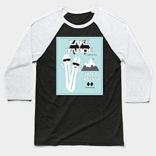 Lake Tahoe skiing Baseball T-Shirt